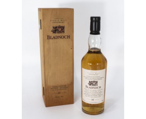 A bottle of Bladnoch single malt Scotch whisky, aged 10 years, 43% Vol. 70cl