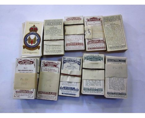 PLAYERS SETS Regimental Standards and Cap Badges, Colonial & Indian Army Badges, Sea Fishes, Tennis, Napoleon, Miniatures, Cr