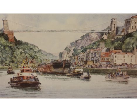 Frank Shipsides (1908-2005) (Bristol Savages)'Return of the S.S. Great Britain'Limited edition printNo. 697/85029cm x 40cm;An
