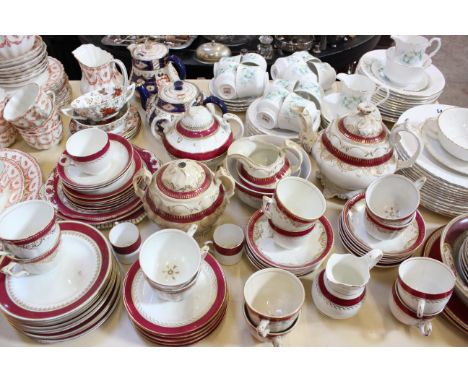Royal Doulton part service, Royal Stafford part service, other part services, Wedgwood 'Indian Tree' pattern dinner plates an
