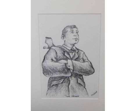 * GRAHAM MCKEAN,
SOUL TRADER
pencil on paper, signed and titled
20cm x 13cm
Mounted, framed and under glass
