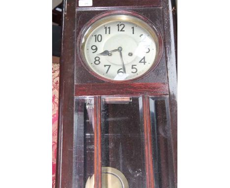 OAK PAINTED WALL CLOCK