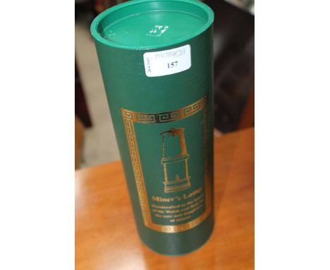 MODERN MINERS LAMP
made by The British Coal Mining Company, Wales, in original green packaging, 22cm high
