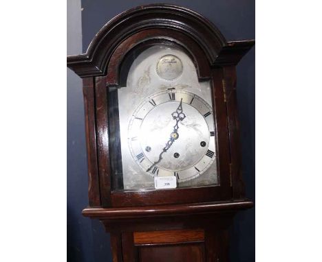 EARLY 20TH CENTURY MAHOGANY GRANDMOTHER CLOCK