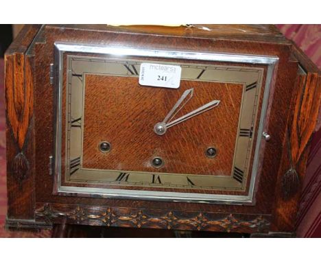 OAK MANTEL CLOCK
and a wall clock