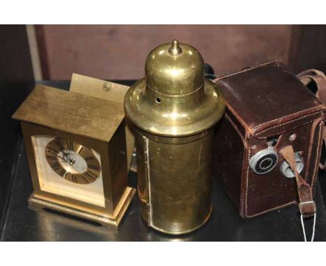 LOT OF COLLECTABLES
including clock, binoculars, brass ware etc