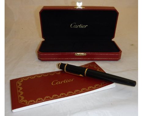 A Cartier Diablo rollerball pen in presentation case
