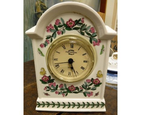 Two boxes of sundry ornamental china to include decorative plates, figurines, etc and a Portmeirion "Botanic Garden" mantle c