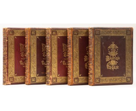 Europe.- [Bayard (Taylor), editor] Picturesque Europe, 5 vol., half-titles, additional engraved titles, engraved plates and i