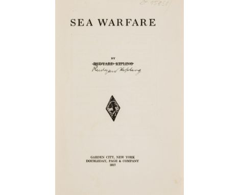 NO RESERVE Kipling (Rudyard) A Fleet in Being. Notes of Two Trips with the Channel Squadron, first edition, half-title, crack