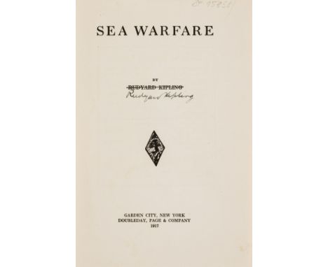 NO RESERVE Kipling (Rudyard) A Fleet in Being. Notes of Two Trips with the Channel Squadron, first edition, half-title, crack