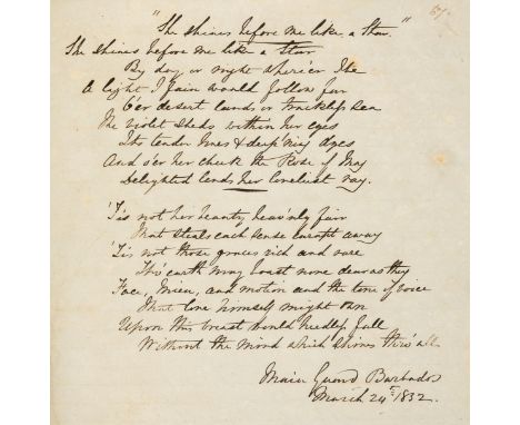 Soldier's commonplace book.- Stuart (William Tyler, soldier in the 36th Regiment of Foot, later Major) Commonplace book, auto