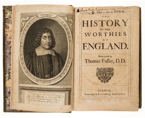 Bignor Park copy.- Fuller (Thomas) The History of the Worthies of England, first edition, engraved portrait frontispiece by D