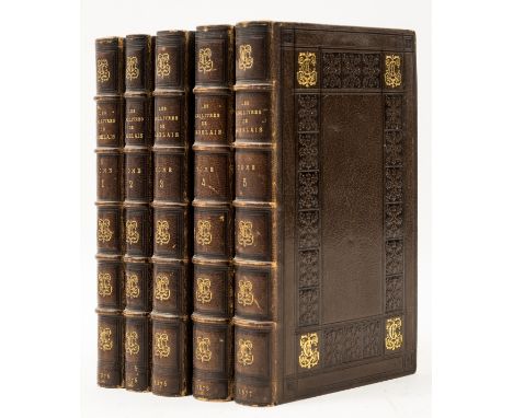 Rabelais (François) Les Cinq livres, 5 vol., number 43 of 170 copies on Hollande, etched frontispieces (offsetting), titles p