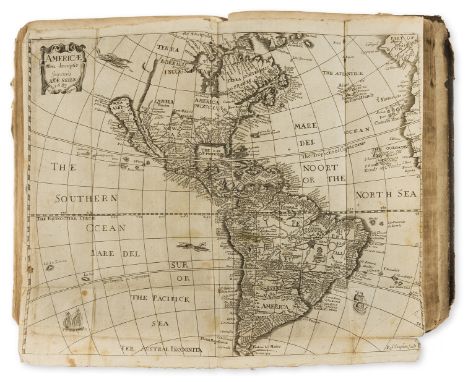 Heylyn (Peter) Cosmographie, fifth edition, additional engraved title frayed and detached, printed title in red and black wit