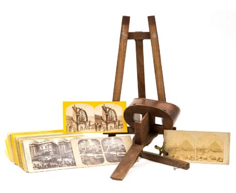 NO RESERVE Britain.- Stereoscope.- Collection of c.90 stereoscope cards, with views mainly of England and the British Isles, 