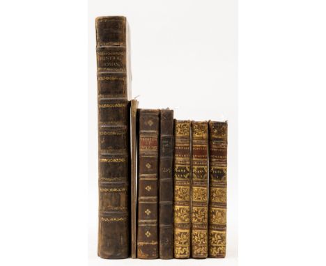 Bindings.- Pontificale romanum Clementis VIII iussu restitutum, printed in red &amp; black, printer's device to title, light 