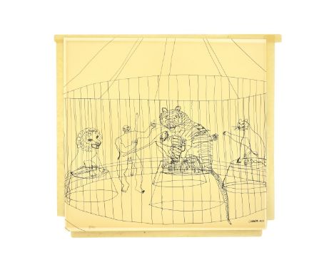 Alexander Calder, American/French (1898 - 1976) Lithograph "Calder's Circus" Signed and Dated 1932 Lower Right. Document incl