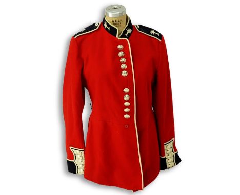 British Army Welsh Guards Red Wool Tunic Coat. Label Attached To The Interior Of The Right Breast, Inspected By K&p Ltd. . Me