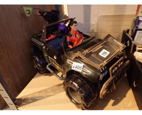 Action Man Jeep with accessories