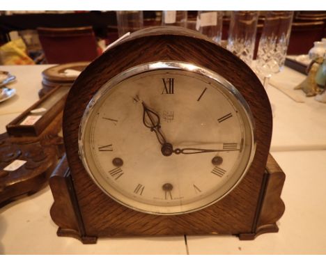 Enfield Royal oak cased Westminster chime mantel clock 