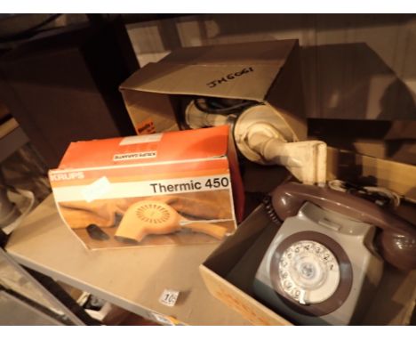 Mixed items to include a hairdrier telephone speaker and hoover 