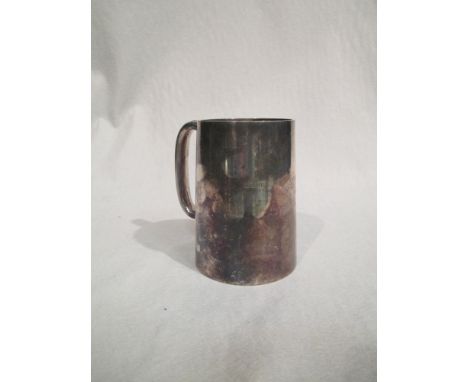 A silver pint mug by Henry Atkins, Sheffield 1943, with inscription 'Group Captain W. M. Mcdonald D.F.C. From 88 Squadron Sep