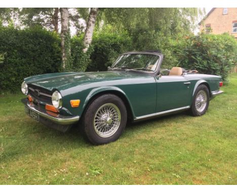 A 1970 Triumph TR6, MFL 145H, LHD, CC series with 33,000 recorded miles, a 105 bhp naturally aspirated 6 cylinder 2,449cc eng