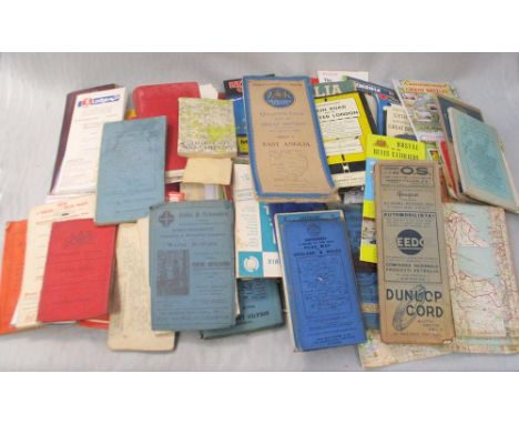 A collection of vintage and other motoring and touring maps  