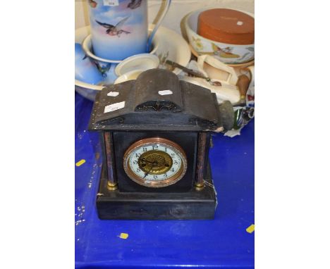 Slate mantel clock