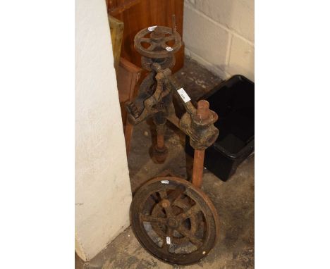 A vintage bench drill