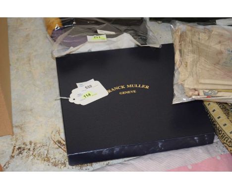 A Franck Muller 'Long Island' cotton scarf, approx. 152 x 118cm, boxed with original tissue