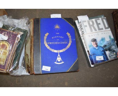 ROBERT FREKE GOULD: THE HISTORY OF FREEMASONRY, ITS ANTIQUITIES, SYMBOLS, CONSTITUTIONS, CUSTOMS ETC. Edinburgh, T C &amp; E 