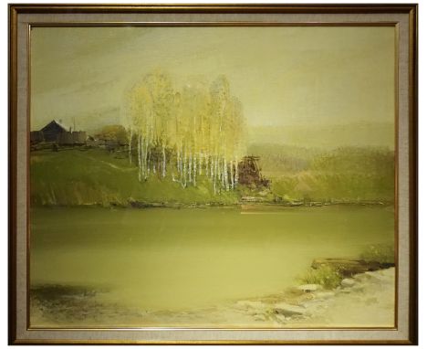 Simoneko, Oil Painting Image Size: 27 1/2 by 23 1/2 inches (70 by 60 cm) All measurements are approximate.Â&nbsp; Please read