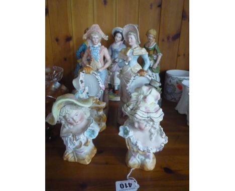 VARIOUS BISQUE FIGURES (SD) (9) 