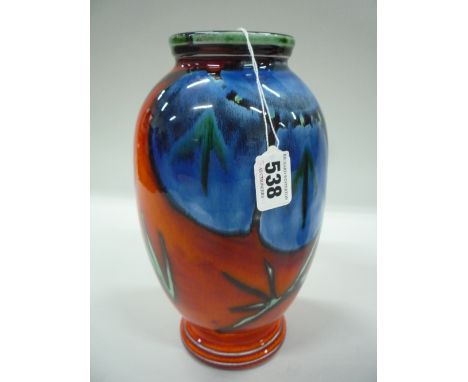 A POOLE POTTERY 'Delphis' vase, height approximately 26cm 