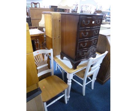 A TILE TOP KITCHEN TABLE, and four chairs (5)  