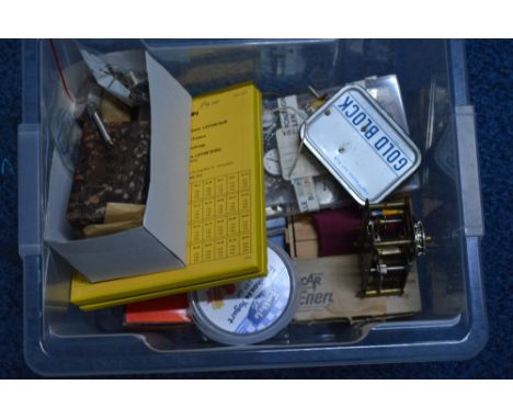 A LARGE BOX OF WATCH PARTS AND TOOLS 