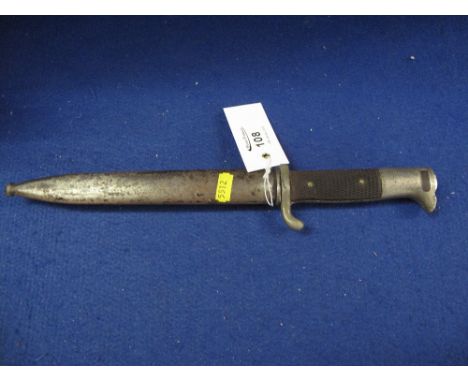 Second World War period German dagger. The blade engraved 'AC&S' with scales. Metal scabbard. CONDITION REPORT; Wear/tarnishi