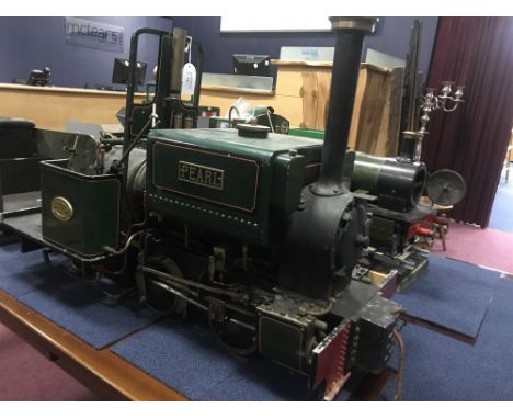LARGE MODEL STEAM ENGINE, with carriage