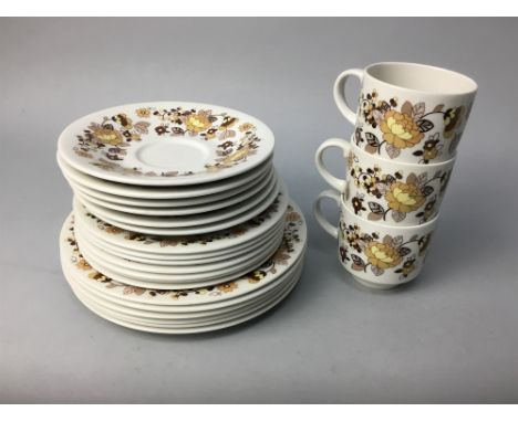 ROYAL DOULTON 'INDIAN SUMMER' SIX PLACE TEA SERVICE