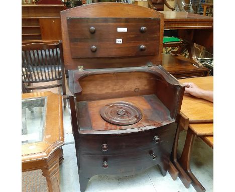 SMALL BOW FRONT COMMODE