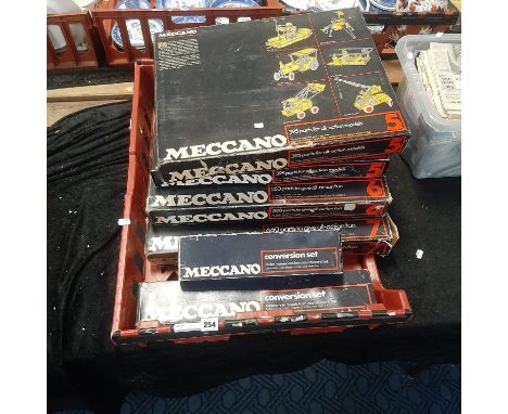 SIX SETS MECCANO BOXED 5.67 +