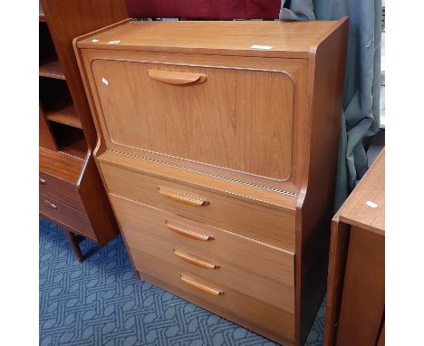 STATEROOM TEAK BUREAU OVER 4 DRAWERS