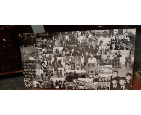 BEATLES COLLAGE COFFEE TABLE - NEEDS LEGS