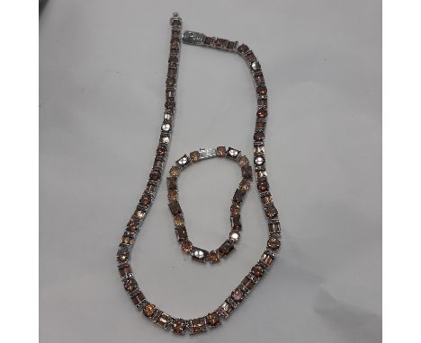 GEMSTONE NECKLACE &amp; BRACELET
