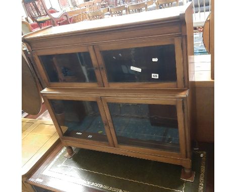 MAHOGANY GLOBE WERNICKE STYLE BOOKCASE