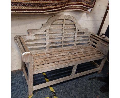 TEAK GARDEN BENCH A/F
