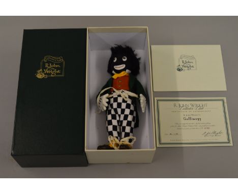 A John R. Wright Limited Edition Golly doll 0186/2500, boxed with certificate.