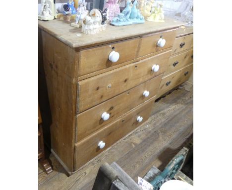An early 20thC pine Chest of Drawers,&nbsp;two short over three long, 73cm x 32cm x 44cm high,&nbsp;as found with alterations